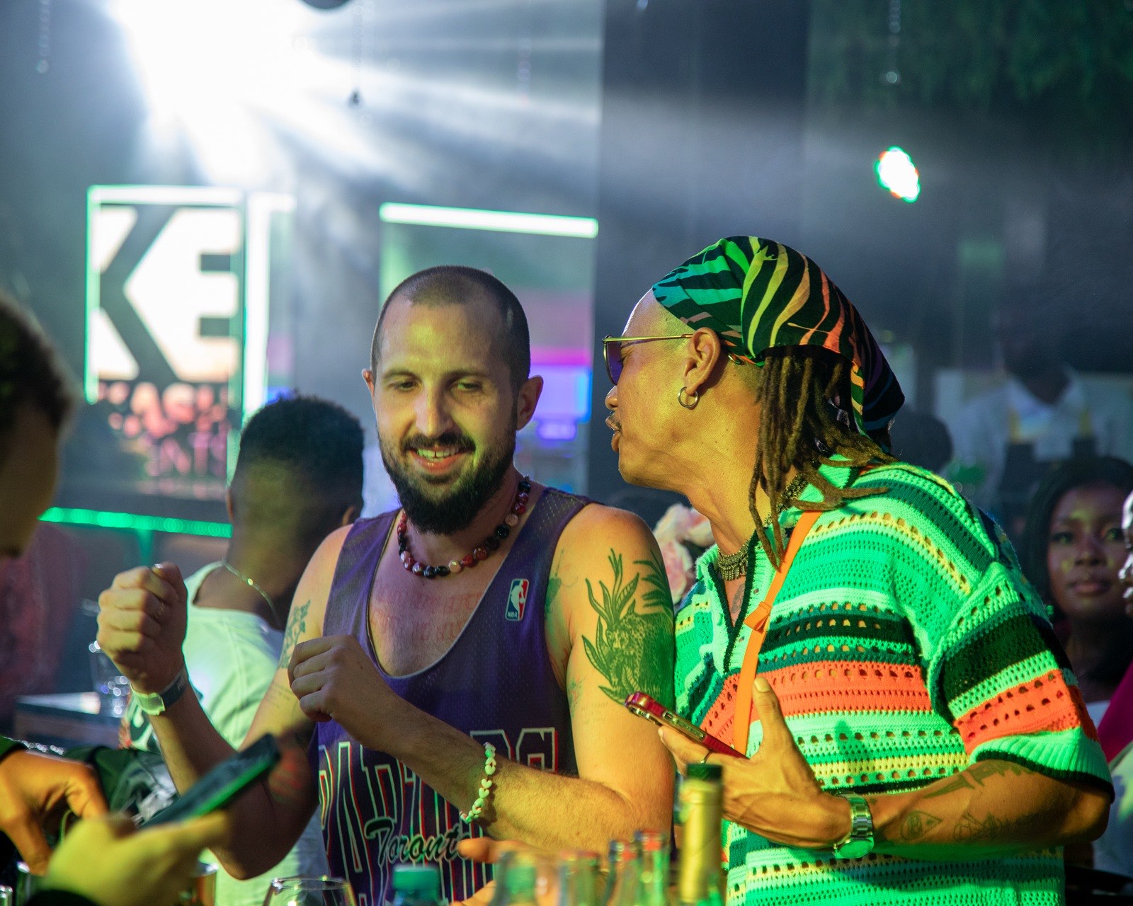 Guests mingling as The Kampala Style Brunch moves into the evening, May 2024
