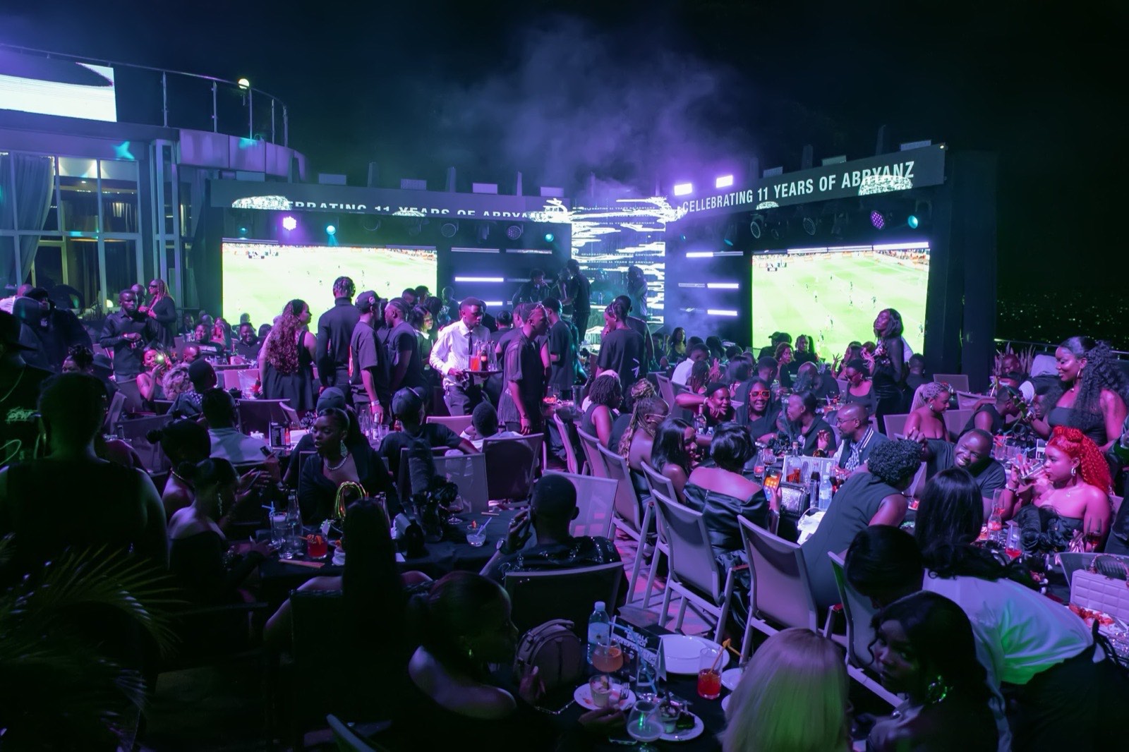 Guests mingling as The Kampala Style Brunch moves into the evening, October 2024