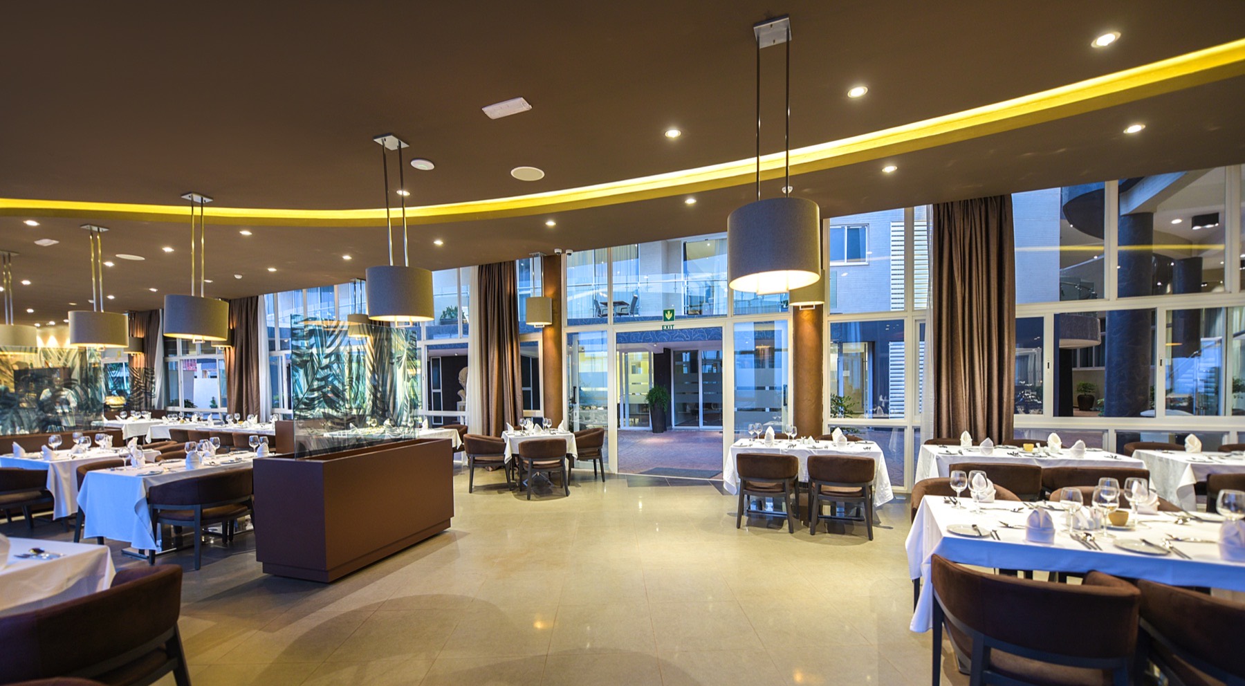 The arrival lobby at Skyz Hotel Kampala