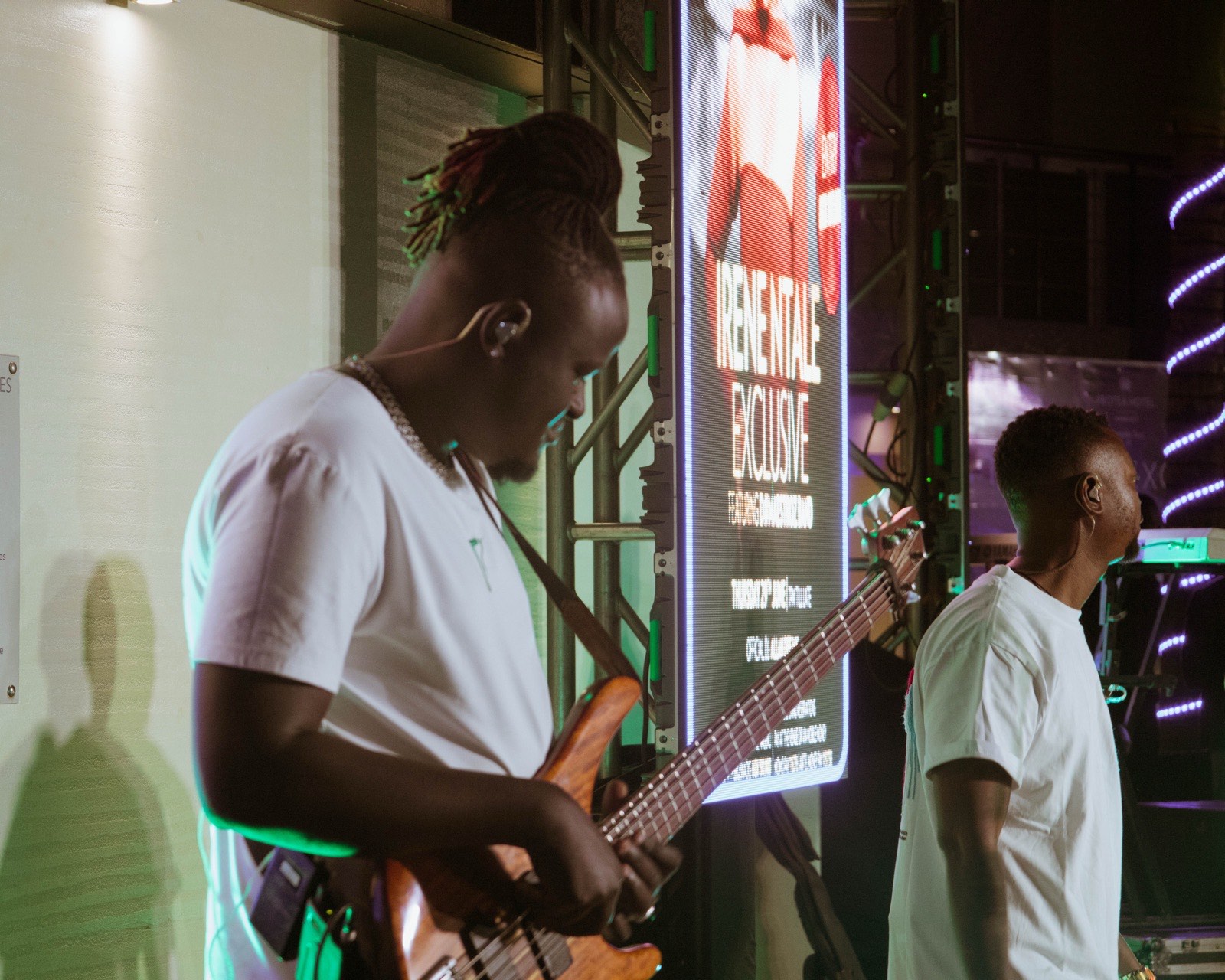 Irene Ntale singing on stage at Tropicanna Poolside